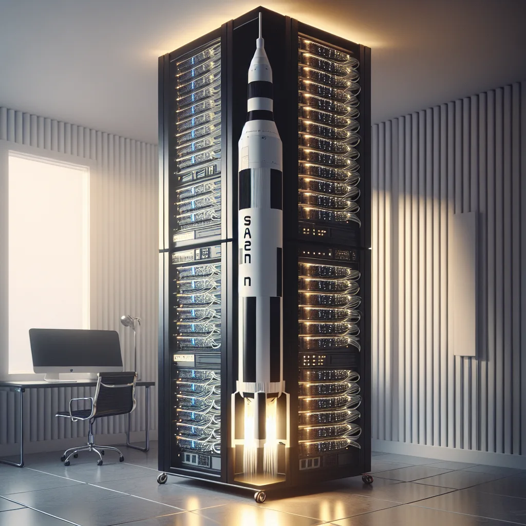 My Home Lab Server Rack Thinks It’s a Saturn V Rocket